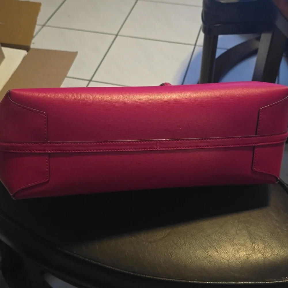 Kate Spade Bleecker Pineapple Pop Large Tote, Wild Raspberry Multi - Picture 3 of 8